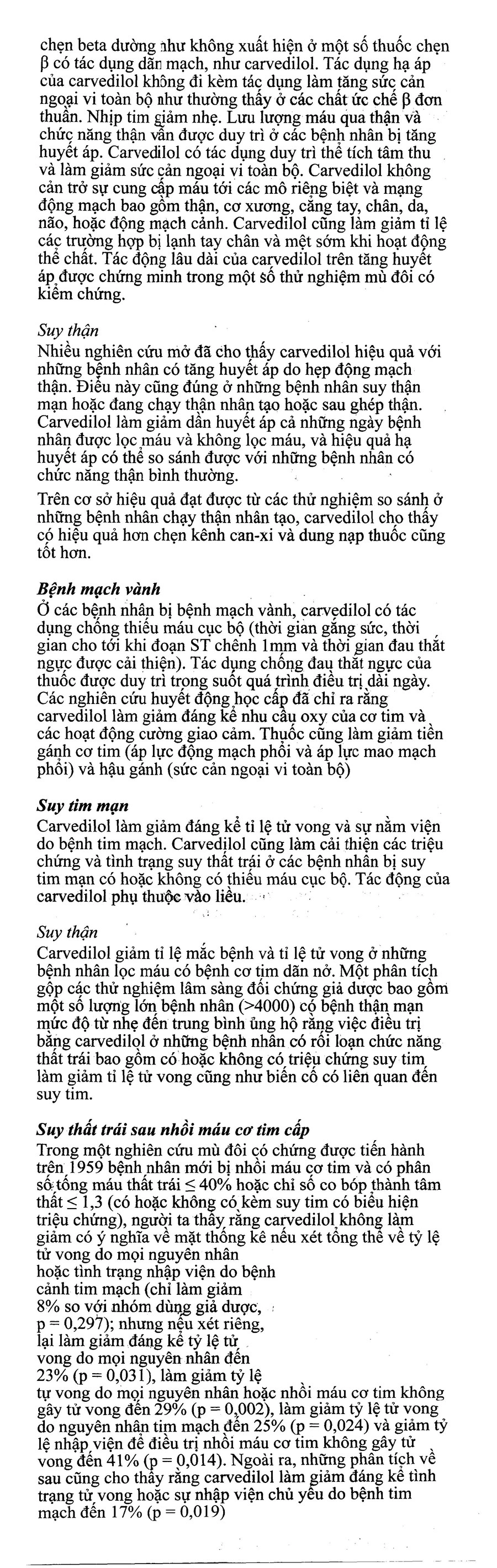 Dilatrend 12.5mg trị tăng huyết áp, suy tim (3 vỉ x 10 viên) - 14